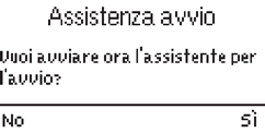 assistente messa in funzione
